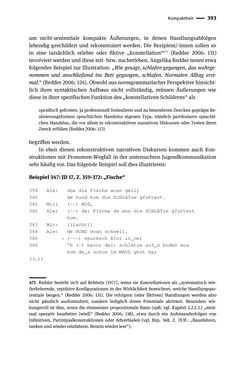 Bild der Seite - 393 - in Jugendkommunikation und Dialekt - Syntax gesprochener Sprache bei Jugendlichen in Osttirol
