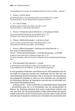 Bild der Seite - 404 - in Jugendkommunikation und Dialekt - Syntax gesprochener Sprache bei Jugendlichen in Osttirol