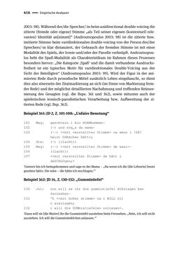 Bild der Seite - 416 - in Jugendkommunikation und Dialekt - Syntax gesprochener Sprache bei Jugendlichen in Osttirol