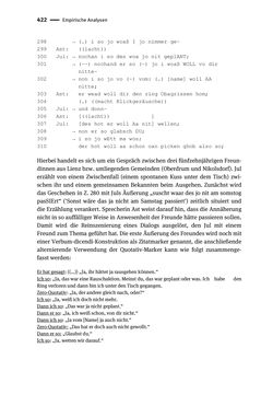 Image of the Page - 422 - in Jugendkommunikation und Dialekt - Syntax gesprochener Sprache bei Jugendlichen in Osttirol