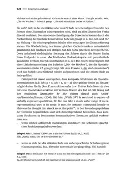 Image of the Page - 426 - in Jugendkommunikation und Dialekt - Syntax gesprochener Sprache bei Jugendlichen in Osttirol