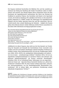 Image of the Page - 428 - in Jugendkommunikation und Dialekt - Syntax gesprochener Sprache bei Jugendlichen in Osttirol