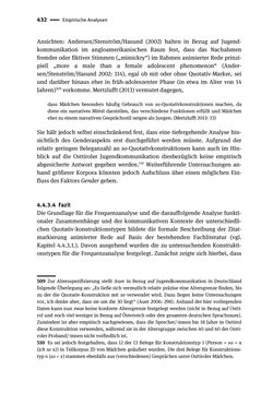 Bild der Seite - 432 - in Jugendkommunikation und Dialekt - Syntax gesprochener Sprache bei Jugendlichen in Osttirol