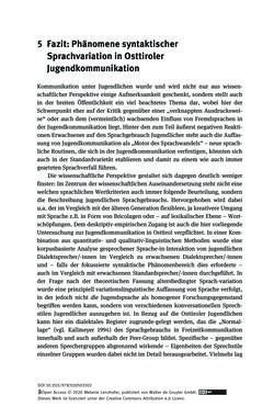 Image of the Page - 436 - in Jugendkommunikation und Dialekt - Syntax gesprochener Sprache bei Jugendlichen in Osttirol