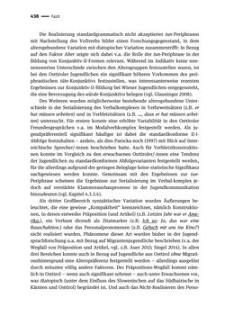 Image of the Page - 438 - in Jugendkommunikation und Dialekt - Syntax gesprochener Sprache bei Jugendlichen in Osttirol