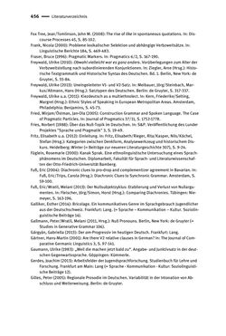 Image of the Page - 456 - in Jugendkommunikation und Dialekt - Syntax gesprochener Sprache bei Jugendlichen in Osttirol