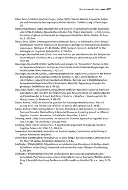 Image of the Page - 457 - in Jugendkommunikation und Dialekt - Syntax gesprochener Sprache bei Jugendlichen in Osttirol