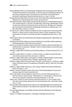 Image of the Page - 460 - in Jugendkommunikation und Dialekt - Syntax gesprochener Sprache bei Jugendlichen in Osttirol