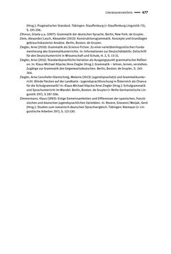 Image of the Page - 477 - in Jugendkommunikation und Dialekt - Syntax gesprochener Sprache bei Jugendlichen in Osttirol