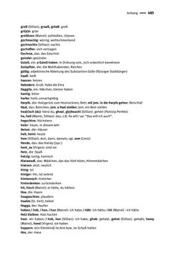 Bild der Seite - 485 - in Jugendkommunikation und Dialekt - Syntax gesprochener Sprache bei Jugendlichen in Osttirol
