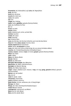 Bild der Seite - 487 - in Jugendkommunikation und Dialekt - Syntax gesprochener Sprache bei Jugendlichen in Osttirol