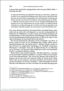 Image of the Page - 122 - in Die Kirche und die »Kärntner Seele« - Habitus, kulturelles Gedächtnis und katholische Kirche in Kärnten, insbesondere vor 1938