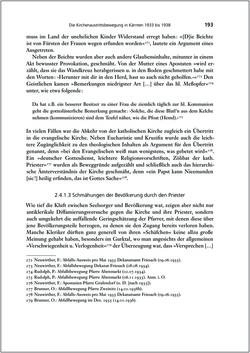 Image of the Page - 193 - in Die Kirche und die »Kärntner Seele« - Habitus, kulturelles Gedächtnis und katholische Kirche in Kärnten, insbesondere vor 1938