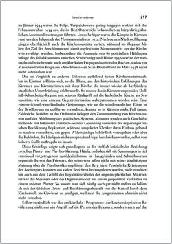 Image of the Page - 217 - in Die Kirche und die »Kärntner Seele« - Habitus, kulturelles Gedächtnis und katholische Kirche in Kärnten, insbesondere vor 1938