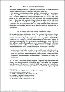 Image of the Page - 260 - in Die Kirche und die »Kärntner Seele« - Habitus, kulturelles Gedächtnis und katholische Kirche in Kärnten, insbesondere vor 1938