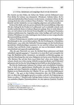 Image of the Page - 327 - in Die Kirche und die »Kärntner Seele« - Habitus, kulturelles Gedächtnis und katholische Kirche in Kärnten, insbesondere vor 1938