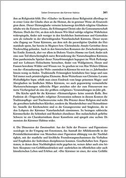 Image of the Page - 341 - in Die Kirche und die »Kärntner Seele« - Habitus, kulturelles Gedächtnis und katholische Kirche in Kärnten, insbesondere vor 1938