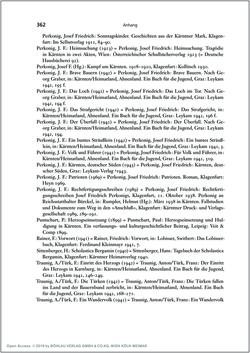 Image of the Page - 362 - in Die Kirche und die »Kärntner Seele« - Habitus, kulturelles Gedächtnis und katholische Kirche in Kärnten, insbesondere vor 1938