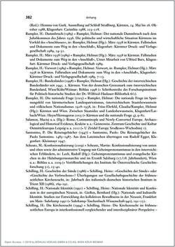 Image of the Page - 382 - in Die Kirche und die »Kärntner Seele« - Habitus, kulturelles Gedächtnis und katholische Kirche in Kärnten, insbesondere vor 1938