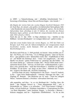 Image of the Page - 65 - in Des Kaisers Leibarzt auf Reisen - Johann Nepomuk Raimanns Reise mit Kaiser Franz I. im Jahre 1832