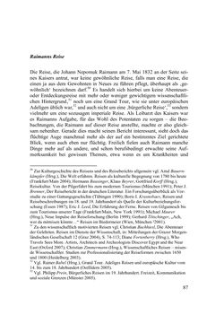 Image of the Page - 87 - in Des Kaisers Leibarzt auf Reisen - Johann Nepomuk Raimanns Reise mit Kaiser Franz I. im Jahre 1832