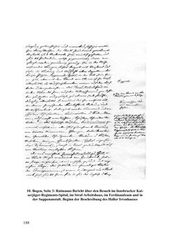 Bild der Seite - 188 - in Des Kaisers Leibarzt auf Reisen - Johann Nepomuk Raimanns Reise mit Kaiser Franz I. im Jahre 1832