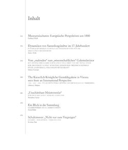 Image of the Page - (000006) - in Die kaiserliche Gemäldegalerie in Wien und die Anfänge des öffentlichen Kunstmuseums - Europäische Museumskultur um 1800, Volume 2