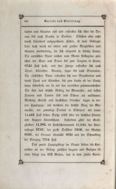 Bild der Seite - VIII - in Das Kaiserthum Österreich - in seinen merkwürdigen Städten, Badeorten, seinen Domen, Kirchen und sonstigen ausgezeichneten Baudenkmälern alter und neuer Zeit, historisch-topographisch dargestellt