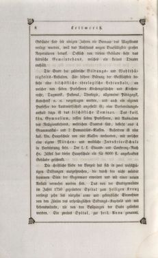 Image of the Page - 8 - in Das Kaiserthum Österreich - in seinen merkwürdigen Städten, Badeorten, seinen Domen, Kirchen und sonstigen ausgezeichneten Baudenkmälern alter und neuer Zeit, historisch-topographisch dargestellt