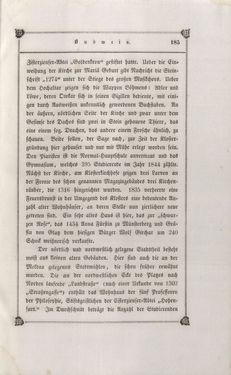Image of the Page - 185 - in Das Kaiserthum Österreich - in seinen merkwürdigen Städten, Badeorten, seinen Domen, Kirchen und sonstigen ausgezeichneten Baudenkmälern alter und neuer Zeit, historisch-topographisch dargestellt