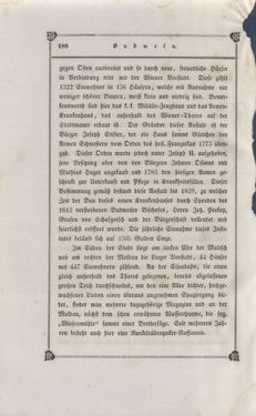 Image of the Page - 188 - in Das Kaiserthum Österreich - in seinen merkwürdigen Städten, Badeorten, seinen Domen, Kirchen und sonstigen ausgezeichneten Baudenkmälern alter und neuer Zeit, historisch-topographisch dargestellt