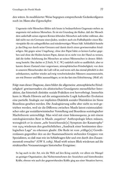 Image of the Page - 77 - in Kakanien als Gesellschaftskonstruktion - Robert Musils Sozioanalyse des 20. Jahrhunderts