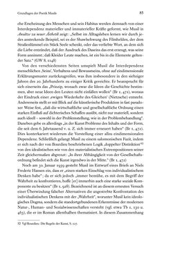 Image of the Page - 85 - in Kakanien als Gesellschaftskonstruktion - Robert Musils Sozioanalyse des 20. Jahrhunderts