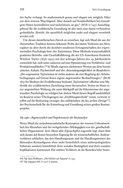 Image of the Page - 124 - in Kakanien als Gesellschaftskonstruktion - Robert Musils Sozioanalyse des 20. Jahrhunderts