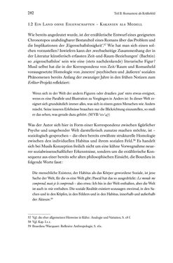 Bild der Seite - 282 - in Kakanien als Gesellschaftskonstruktion - Robert Musils Sozioanalyse des 20. Jahrhunderts