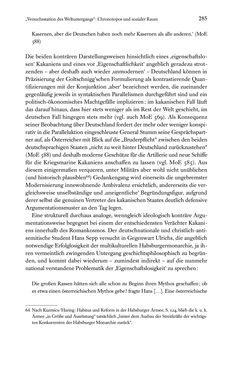Image of the Page - 285 - in Kakanien als Gesellschaftskonstruktion - Robert Musils Sozioanalyse des 20. Jahrhunderts