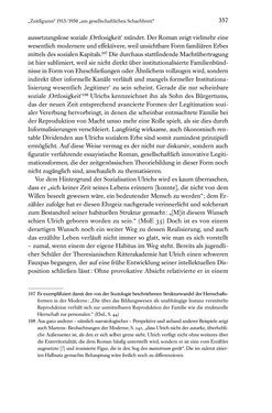 Image of the Page - 357 - in Kakanien als Gesellschaftskonstruktion - Robert Musils Sozioanalyse des 20. Jahrhunderts