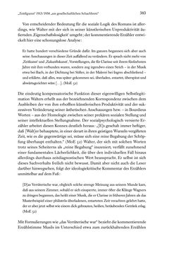 Image of the Page - 383 - in Kakanien als Gesellschaftskonstruktion - Robert Musils Sozioanalyse des 20. Jahrhunderts