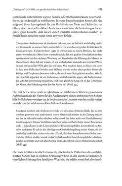 Image of the Page - 427 - in Kakanien als Gesellschaftskonstruktion - Robert Musils Sozioanalyse des 20. Jahrhunderts