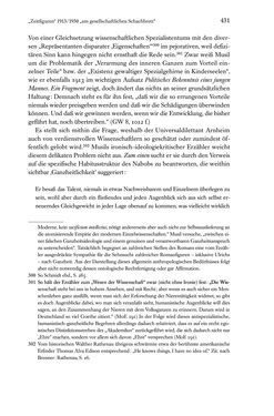 Image of the Page - 431 - in Kakanien als Gesellschaftskonstruktion - Robert Musils Sozioanalyse des 20. Jahrhunderts