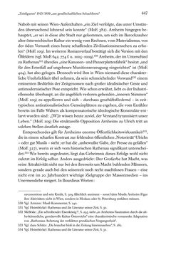 Image of the Page - 447 - in Kakanien als Gesellschaftskonstruktion - Robert Musils Sozioanalyse des 20. Jahrhunderts