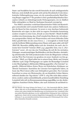 Image of the Page - 474 - in Kakanien als Gesellschaftskonstruktion - Robert Musils Sozioanalyse des 20. Jahrhunderts