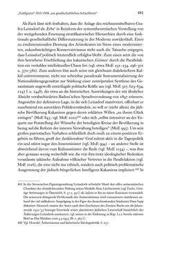 Image of the Page - 481 - in Kakanien als Gesellschaftskonstruktion - Robert Musils Sozioanalyse des 20. Jahrhunderts