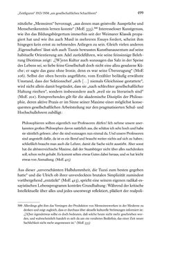 Image of the Page - 499 - in Kakanien als Gesellschaftskonstruktion - Robert Musils Sozioanalyse des 20. Jahrhunderts