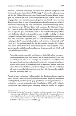 Image of the Page - 499 - in Kakanien als Gesellschaftskonstruktion - Robert Musils Sozioanalyse des 20. Jahrhunderts