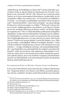 Bild der Seite - 523 - in Kakanien als Gesellschaftskonstruktion - Robert Musils Sozioanalyse des 20. Jahrhunderts