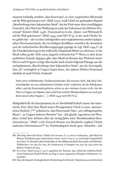 Image of the Page - 621 - in Kakanien als Gesellschaftskonstruktion - Robert Musils Sozioanalyse des 20. Jahrhunderts