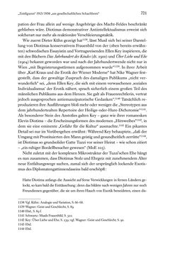 Image of the Page - 721 - in Kakanien als Gesellschaftskonstruktion - Robert Musils Sozioanalyse des 20. Jahrhunderts