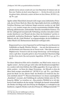 Image of the Page - 745 - in Kakanien als Gesellschaftskonstruktion - Robert Musils Sozioanalyse des 20. Jahrhunderts