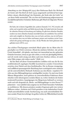 Image of the Page - 1017 - in Kakanien als Gesellschaftskonstruktion - Robert Musils Sozioanalyse des 20. Jahrhunderts